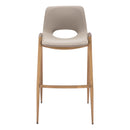  Zuo Desi 109735 Barstool - Beige & Gold IMAGE 3