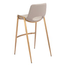  Zuo Desi 109735 Barstool - Beige & Gold IMAGE 5