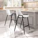  Zuo Desi 109538 Counter Stool - White IMAGE 8