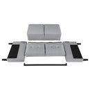  Coaster Furniture Bowen 506782 Upholstered Track Arm Tufted Loveseat - Grey IMAGE 8