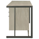  Coaster Furniture Loomis 805881 60-inch 4-Drawer Computer Desk - Whitewashed Grey IMAGE 5