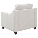  Coaster Furniture Christine 552063 Upholstered Sloped Arm Accent Chair - Beige IMAGE 5
