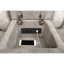  Coaster Furniture Greer 651352 Upholstered Motion Reclining Loveseat - Taupe IMAGE 9
