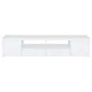  Coaster Furniture Jude 704262 2-door Engineered Wood 79" TV Stand - High Gloss White IMAGE 8