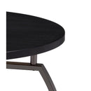  Coaster Furniture Dacre 722207 Round Engineered Wood Top Side End Table - Dark Charcoal IMAGE 3