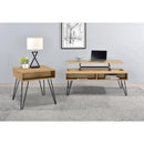  Coaster Furniture Fanning 723367 Engineered Wood Side End Table - Golden Oak IMAGE 4