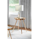  Coaster Furniture Kaelyn 723917 Round Mirror - Top End Side Table - Gold IMAGE 3