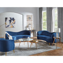  Coaster Furniture Kaelyn 723918 2-piece Round Mirror Top - Nesting Coffee Table Gold IMAGE 3