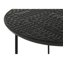  Coaster Furniture Loannis 935842 2-piece Round Mango Wood Nesting Table - Matte Black IMAGE 9