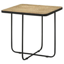  Coaster Furniture Elyna 935855 Square Stone Top Accent Side Table - Beige IMAGE 2