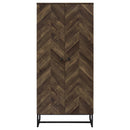  Coaster Furniture Carolyn 959640 2-door Engineered Wood Accent Cabinet - Rustic Oak IMAGE 3