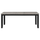  Coaster Furniture Elodie 121221 Rectangular 78-inch Extension Leaf Dining Table - Black IMAGE 3