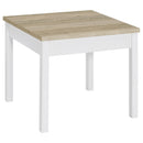  Coaster Furniture Stacie 709950 3-piece Coffee Table Set - Distressed Pine and White IMAGE 6