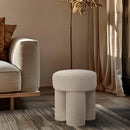  Color_Beige -- Meridian Larson Fabric Upholstered Stool IMAGE 2