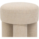  Color_Beige -- Meridian Larson Fabric Upholstered Stool IMAGE 6
