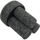  Color_Black -- Larson Black Fabric Upholstered Stool IMAGE 5