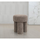  Color_Brown -- Larson Brown Fabric Upholstered Stool IMAGE 2