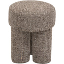 Meridian Larson Brown Polyester Fabric Ottoman/Stool IMAGE 4