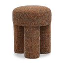  Color_Cognac -- Larson Cognac Fabric Upholstered Stool IMAGE 1