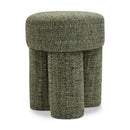  Color_Green -- Larson Green Fabric Upholstered Stool IMAGE 1