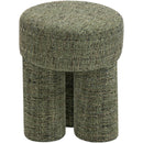  Color_Green -- Larson Green Fabric Upholstered Stool IMAGE 4