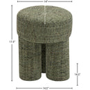  Color_Green -- Larson Green Fabric Upholstered Stool IMAGE 8