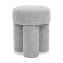  Color_Grey -- Larson Grey Fabric Upholstered Stool IMAGE 1