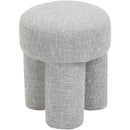  Color_Grey -- Larson Grey Fabric Upholstered Stool IMAGE 3