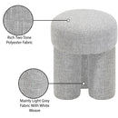 Color_Grey -- Larson Grey Fabric Upholstered Stool IMAGE 7