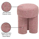  Color_Pink -- Larson Pink Fabric Upholstered Stool IMAGE 7