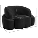  Manufacturer Color_Black -- Meridian Principessa Stationary Fabric Chair IMAGE 17