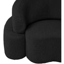 Meridian Principessa Black Boucle Fabric Chair IMAGE 8