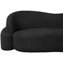  Manufacturer Color_Black -- Meridian Principessa Stationary Fabric Loveseat IMAGE 12
