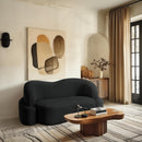  Manufacturer Color_Black -- Meridian Principessa Stationary Fabric Loveseat IMAGE 2