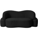  Manufacturer Color_Black -- Meridian Principessa Stationary Fabric Loveseat IMAGE 4