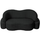  Manufacturer Color_Black -- Meridian Principessa Stationary Fabric Loveseat IMAGE 5