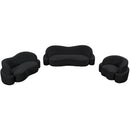 Meridian Principessa Black Boucle Fabric Sofa IMAGE 13