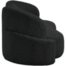 Meridian Principessa Black Boucle Fabric Sofa IMAGE 7