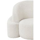 Manufacturer Color_Cream -- Principessa Cream Boucle Fabric Upholstered Chair IMAGE 12