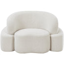  Manufacturer Color_Cream -- Principessa Cream Boucle Fabric Upholstered Chair IMAGE 4