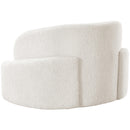 Meridian Principessa Cream Boucle Fabric Chair IMAGE 6