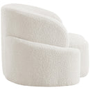  Manufacturer Color_Cream -- Principessa Cream Boucle Fabric Upholstered Chair IMAGE 7