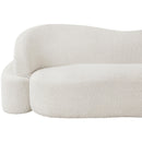  Manufacturer Color_Cream -- Principessa 68" Cream Boucle Fabric Upholstered Loveseat IMAGE 12