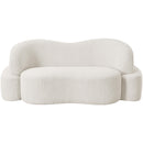  Manufacturer Color_Cream -- Principessa 68" Cream Boucle Fabric Upholstered Loveseat IMAGE 4