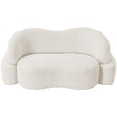  Manufacturer Color_Cream -- Principessa 68" Cream Boucle Fabric Upholstered Loveseat IMAGE 5