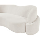  Manufacturer Color_Cream -- Principessa 90" Cream Boucle Fabric Upholstered Sofa IMAGE 11