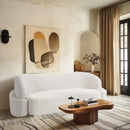  Manufacturer Color_Cream -- Principessa 90" Cream Boucle Fabric Upholstered Sofa IMAGE 2