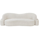 Meridian Principessa Cream Boucle Fabric Sofa IMAGE 4