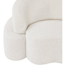 Meridian Principessa Cream Boucle Fabric Sofa IMAGE 8