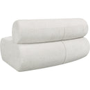 Meridian Bale Cream Chenille Fabric Modular Chair IMAGE 8